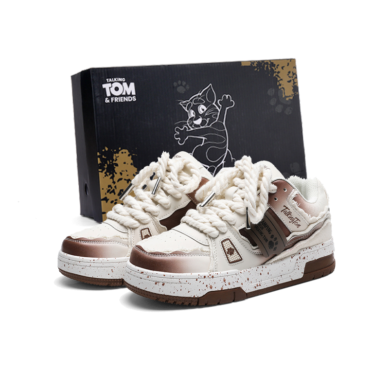TALKING TOM Теплые утепленные устойчивые к износу нескользящие низкие скейтборд кроссовки унисекс White Tea Brown, цвет White Tea Brown 
TALKING TOM Теплые утепленные устойчивые к износу нескользящие низкие скейтборд кроссовки унисекс White Tea Brown, цвет White Tea Brown