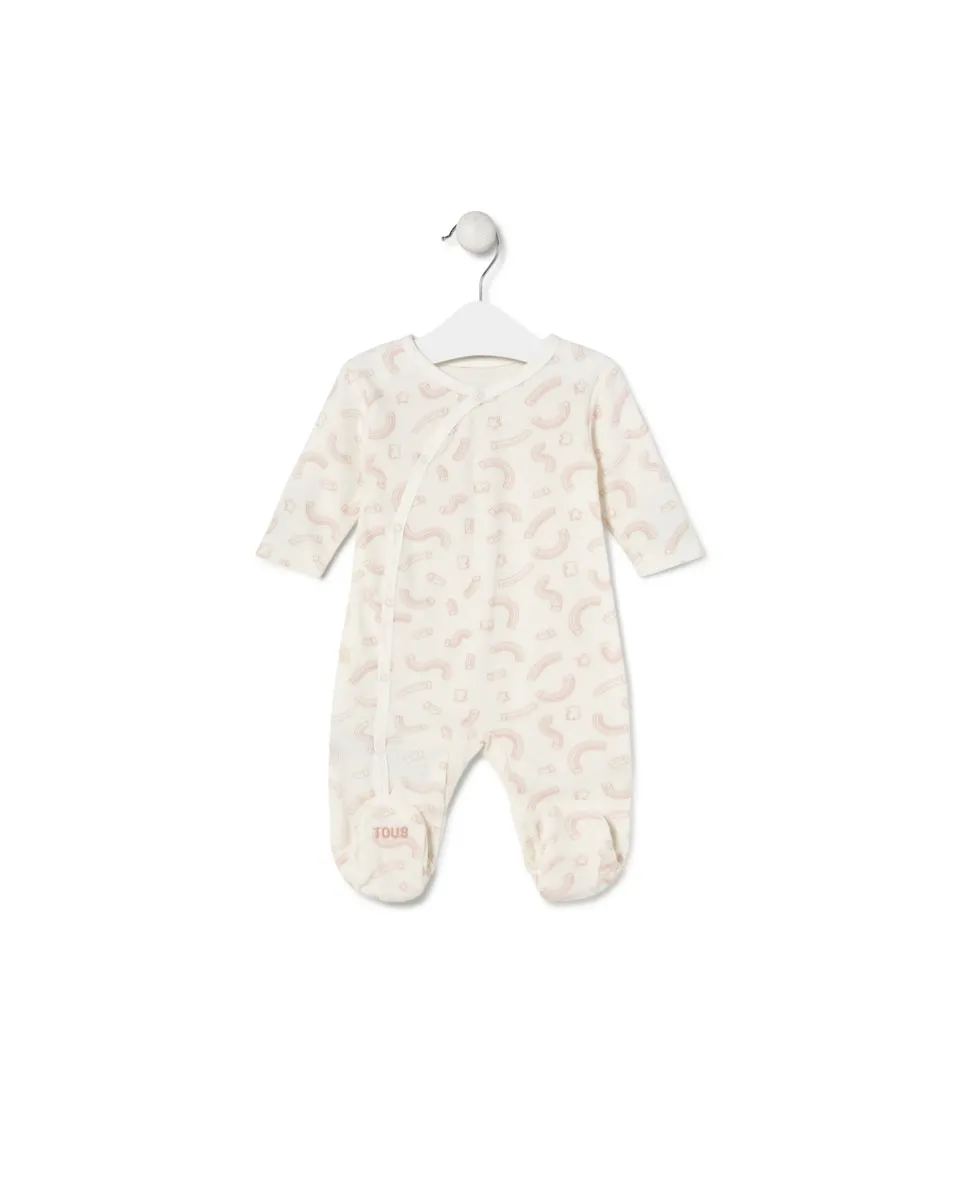Детский комбинезон из махрового хлопка с принтом медвежат и радужных звездочек Tous, белый
Детский комбинезон из махрового хлопка с принтом медвежат и радужных звездочек Tous, белый