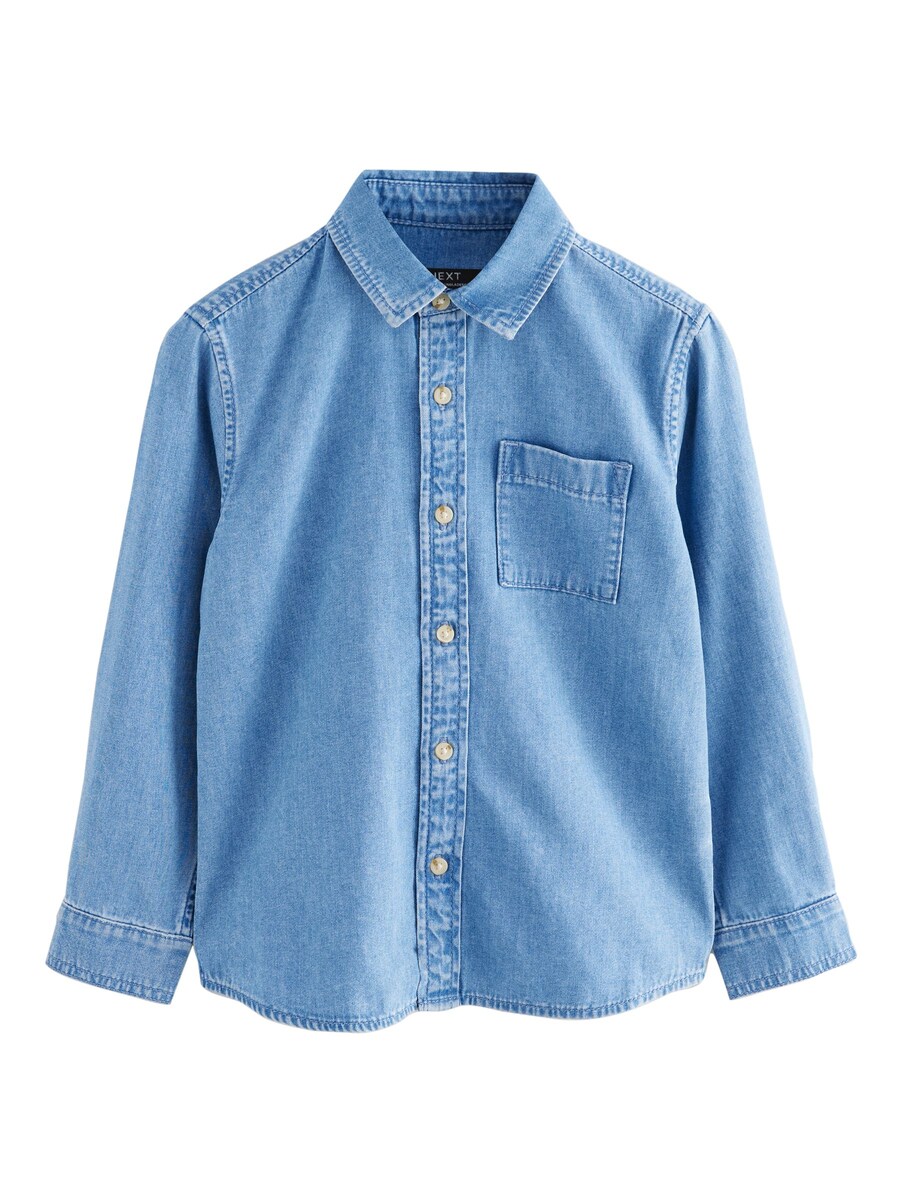 Рубашка на пуговицах классического кроя Next, синий деним
Рубашка на пуговицах классического кроя Next, синий деним