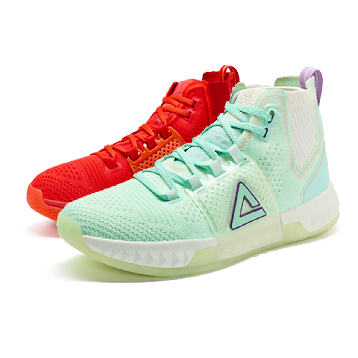 PEAK Баскетбольные кроссовки с высокой амортизацией, износостойкие, дышащие, с карбоновой пластиной, мужские, несочетаемые, красные и зеленые
PEAK Баскетбольные кроссовки с высокой амортизацией, износостойкие, дышащие, с карбоновой пластиной, мужские, несочетаемые, красные и зеленые