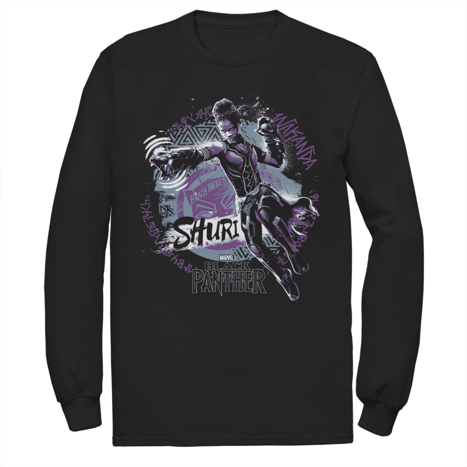 Мужская футболка с граффити из фильма «Чёрная пантера Marvel»
Мужская футболка с граффити из фильма «Чёрная пантера Marvel»