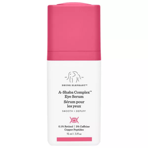 Комплексная ретиноловая сыворотка для глаз A-Shaba с кофеином + медными пептидами Drunk Elephant
Комплексная ретиноловая сыворотка для глаз A-Shaba с кофеином + медными пептидами Drunk Elephant