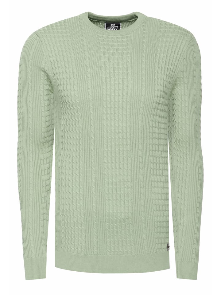 Супероблегающий уличный свитер тонкой вязки мятного цвета Rusty Neal
Супероблегающий уличный свитер тонкой вязки мятного цвета Rusty Neal