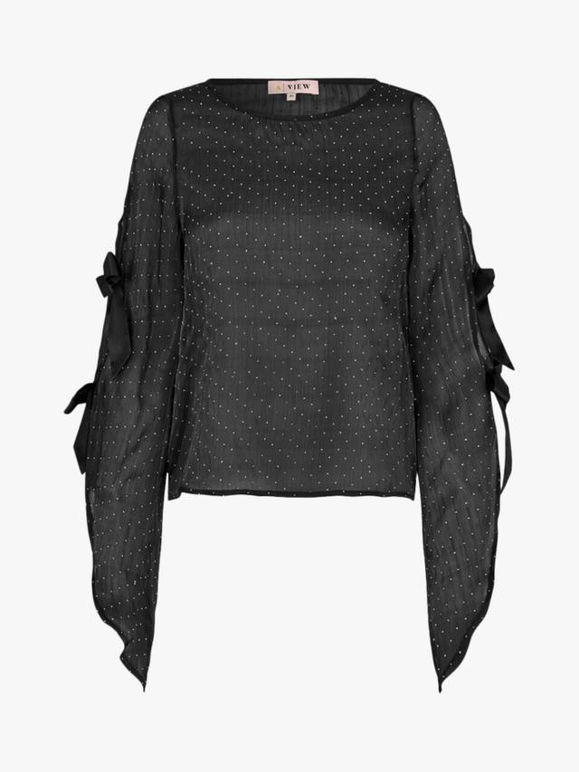 Топ Alisa с отделкой из страз A-VIEW, Black
Топ Alisa с отделкой из страз A-VIEW, Black