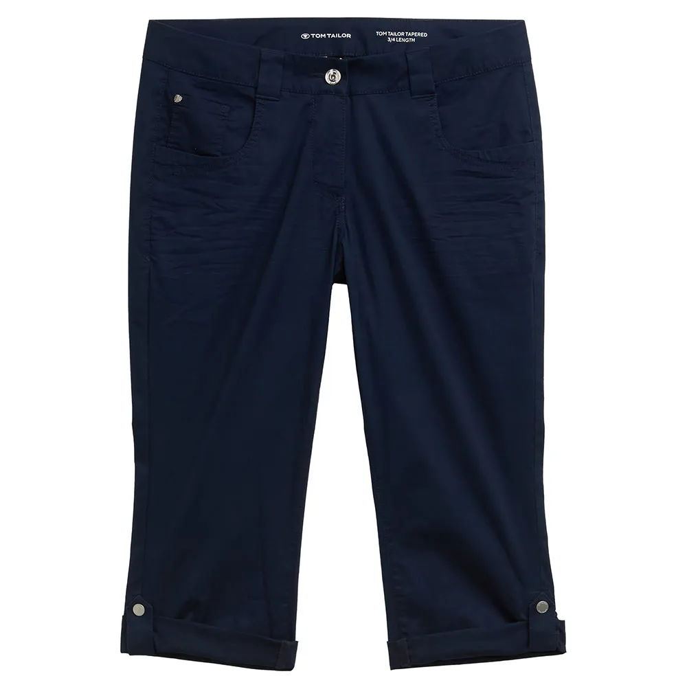 Брюки Tom Tailor Tapered Relaxed Fit, синий 
Брюки Tom Tailor Tapered Relaxed Fit, синий