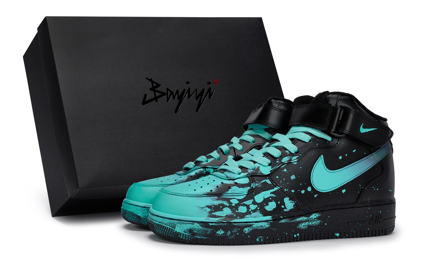 Кроссовки Air Force 1 для скейтбординга унисекс среднего размера Tiffany Nike, цвет Black Tiffany
Кроссовки Air Force 1 для скейтбординга унисекс среднего размера Tiffany Nike, цвет Black Tiffany