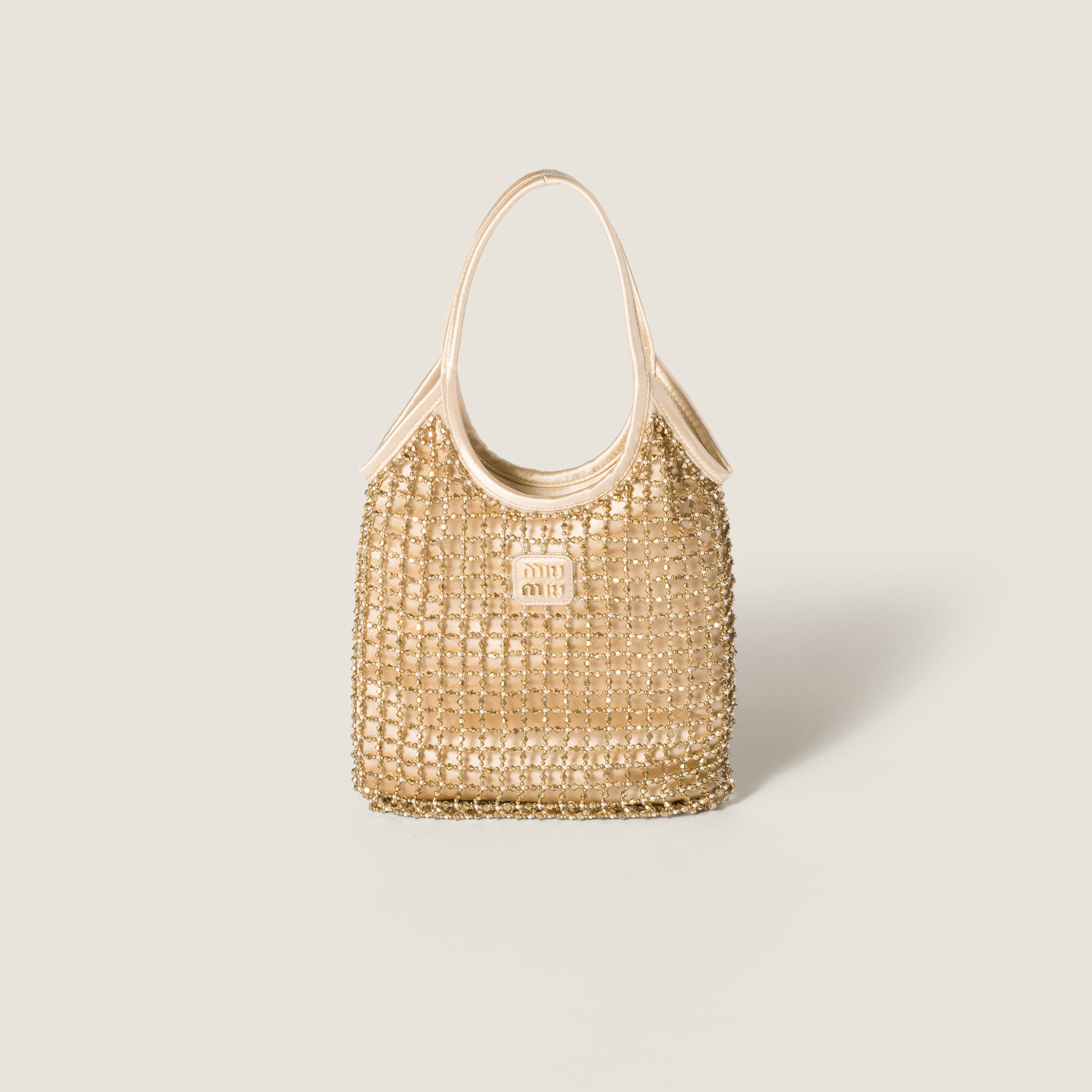 Сумка ivy из сатина "дюшес" с бисерной вышивкой MIU MIU, платиновый
Сумка ivy из сатина "дюшес" с бисерной вышивкой MIU MIU, платиновый