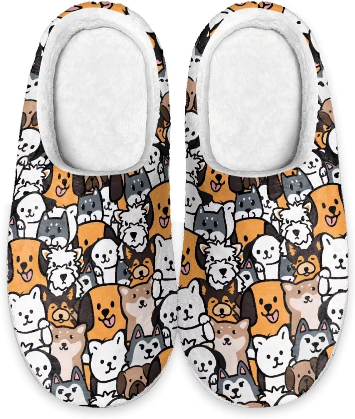 Xoenoiee Мужские и женские теплые пушистые тапочки для спальни, домашние тапочки, противоскользящие зимние домашние тапочки, Cute Cartoon Dogs
Xoenoiee Мужские и женские теплые пушистые тапочки для спальни, домашние тапочки, противоскользящие зимние домашние тапочки, Cute Cartoon Dogs