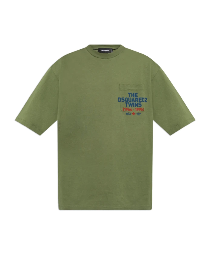 Футболка с карманом Dsquared2, зеленый
Футболка с карманом Dsquared2, зеленый