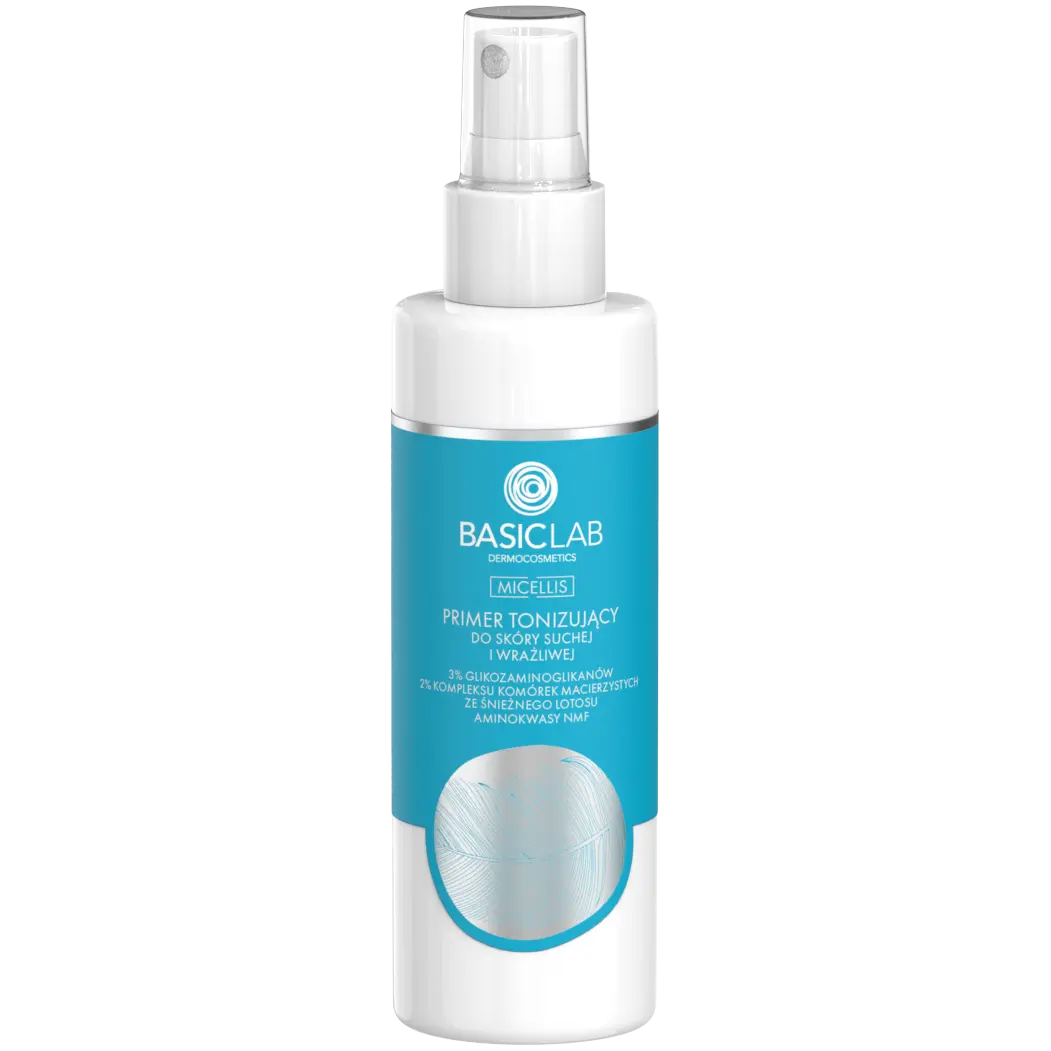 Тонизирующий праймер для сухой и чувствительной кожи Basiclab Micellis, 150 мл