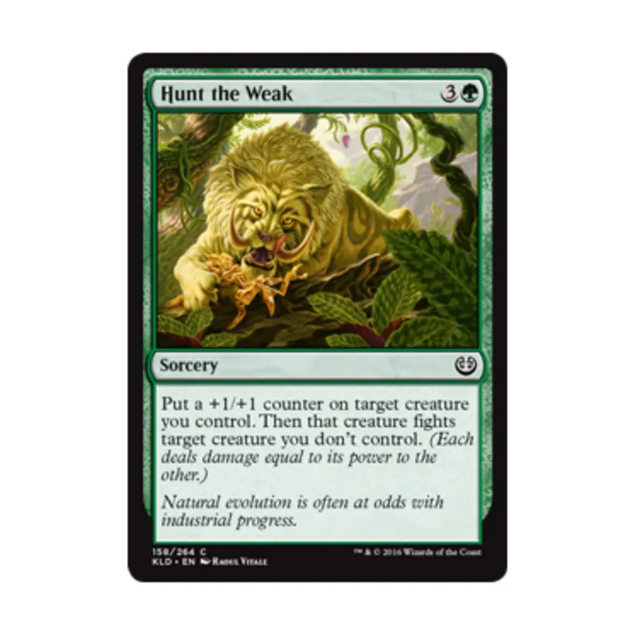 CCG Охота на слабых (С), MTG - Kaladesh
CCG Охота на слабых (С), MTG - Kaladesh