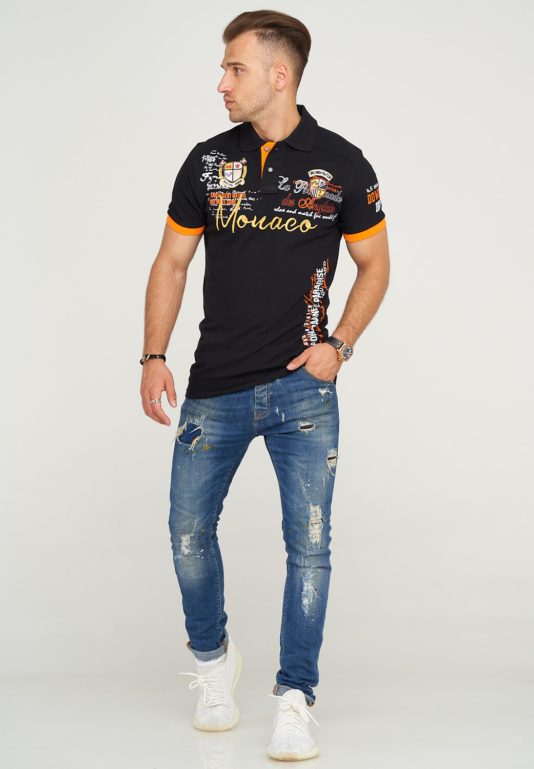 Поло behype MONACO, черный
Поло behype MONACO, черный