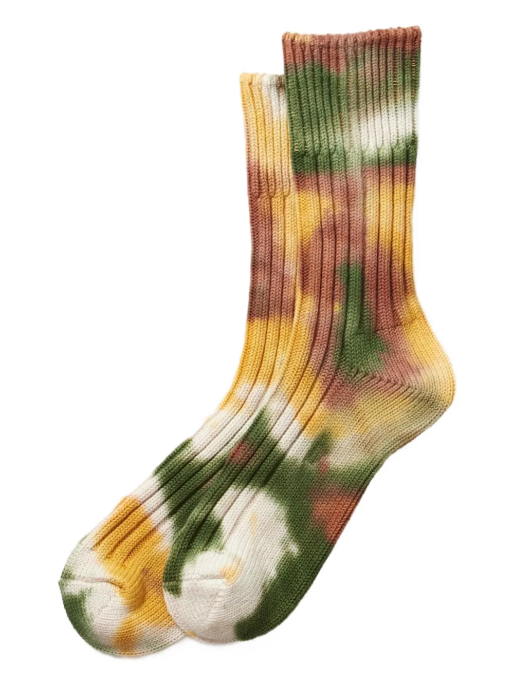 Рифленые носки с эффектом тай-дай Rototo, желтый
Рифленые носки с эффектом тай-дай Rototo, желтый