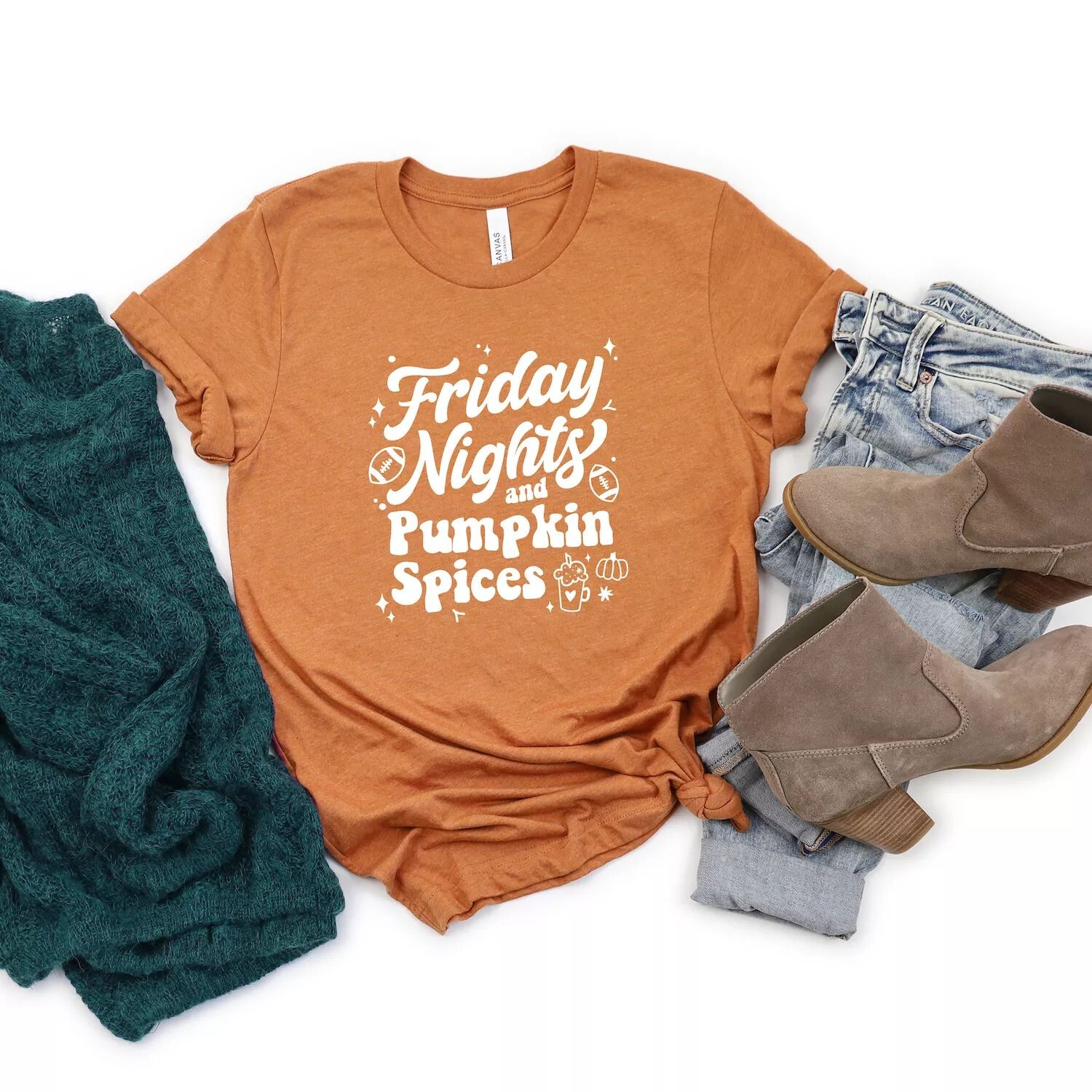 Футболка с короткими рукавами и рисунком Friday Nights and Pumpkin Spices Simply Sage Market
Футболка с короткими рукавами и рисунком Friday Nights and Pumpkin Spices Simply Sage Market