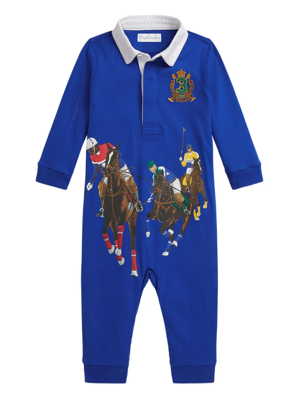 Ромпер с принтом Polo Ralph Lauren Kids, синий
Ромпер с принтом Polo Ralph Lauren Kids, синий