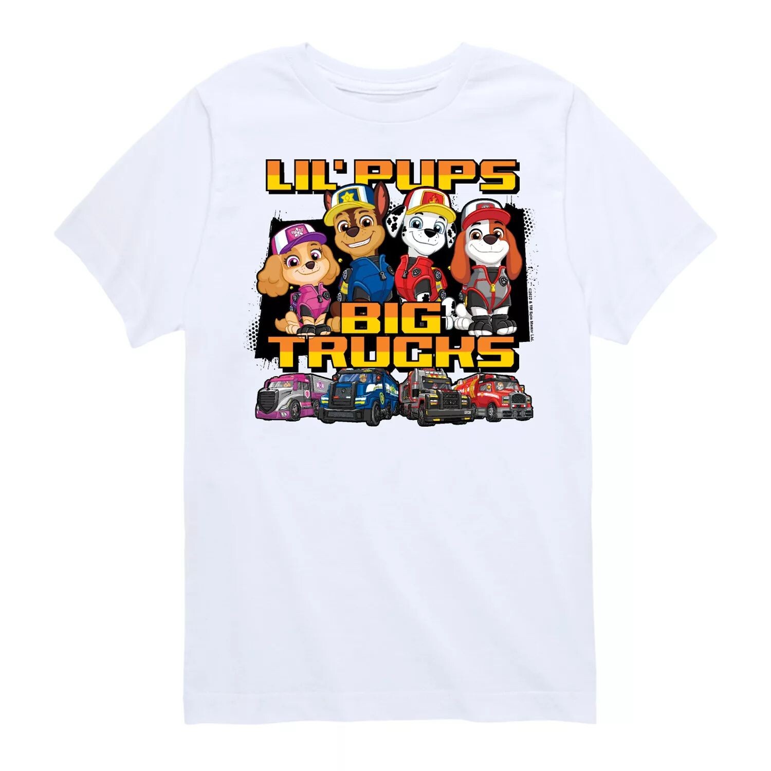 Футболка с рисунком «Lil Pups Big Trucks» для мальчиков 8–20 лет Paw Patrol Licensed Character, белый
Футболка с рисунком «Lil Pups Big Trucks» для мальчиков 8–20 лет Paw Patrol Licensed Character, белый