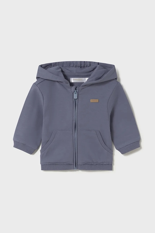 Хлопковая толстовка для малышей Mayoral Newborn, синий 
Хлопковая толстовка для малышей Mayoral Newborn, синий