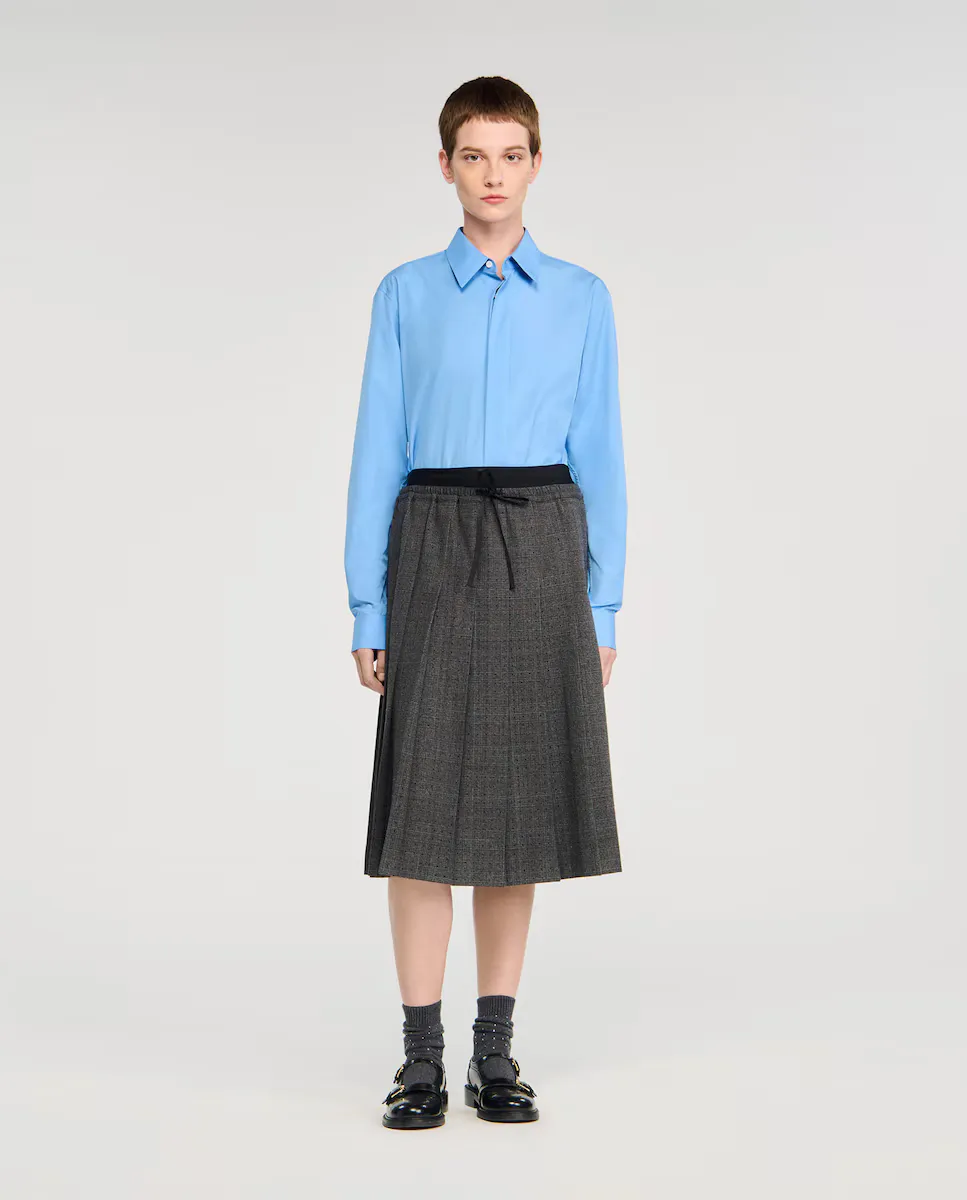 Юбка плиссированная со стразами Sandro, черный
Юбка плиссированная со стразами Sandro, черный