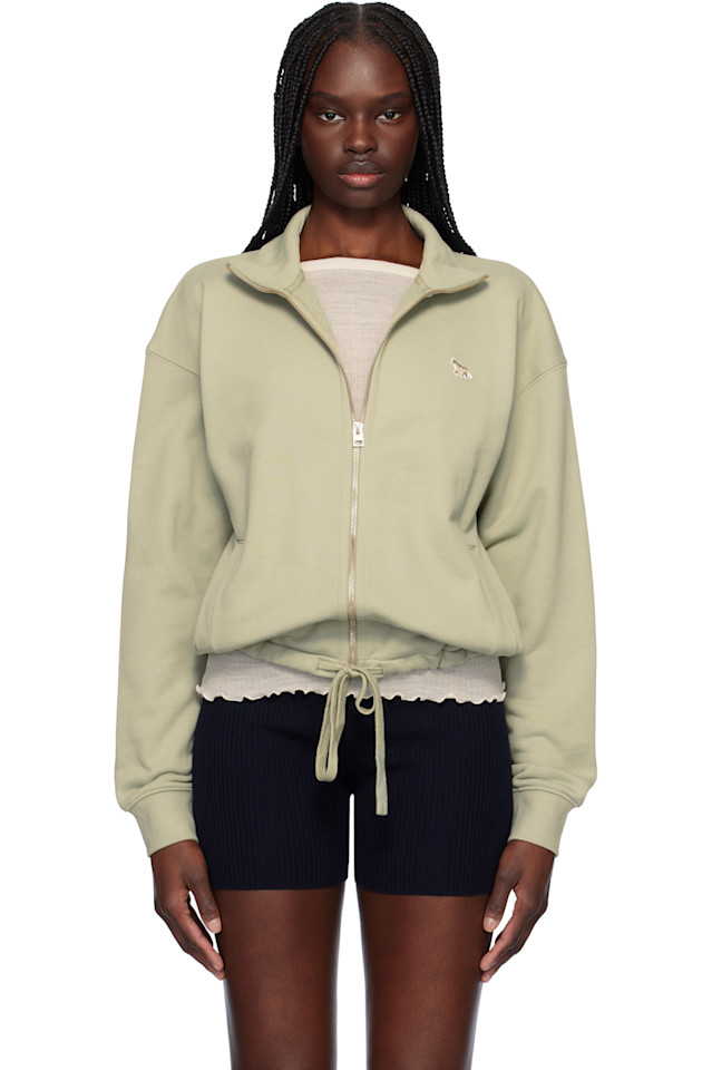 Толстовка с лисёнком на груди и молнией Maison Kitsuné, зеленый
Толстовка с лисёнком на груди и молнией Maison Kitsuné, зеленый