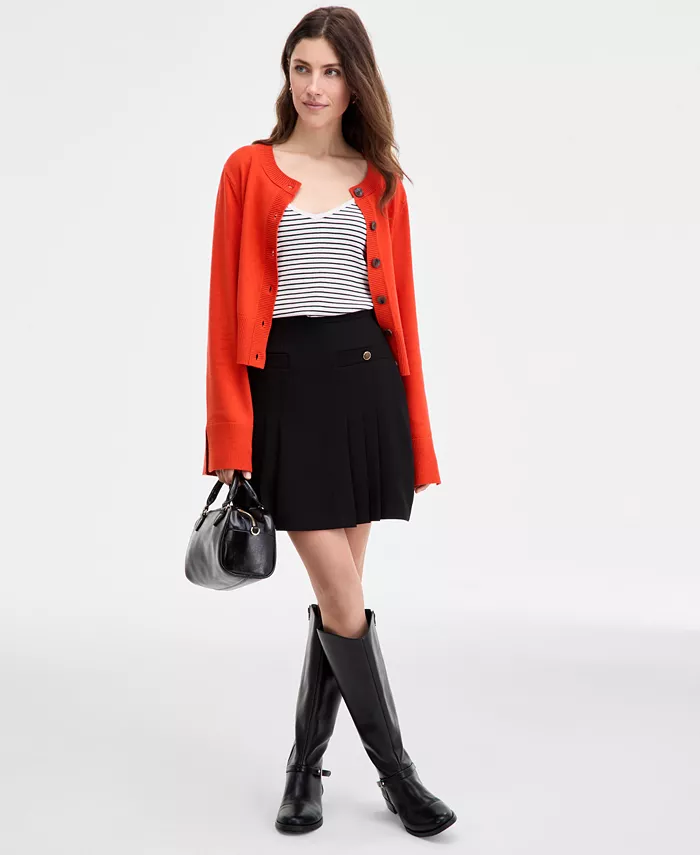 Женская плиссированная мини-юбка из крепа On 34th, черный
Женская плиссированная мини-юбка из крепа On 34th, черный