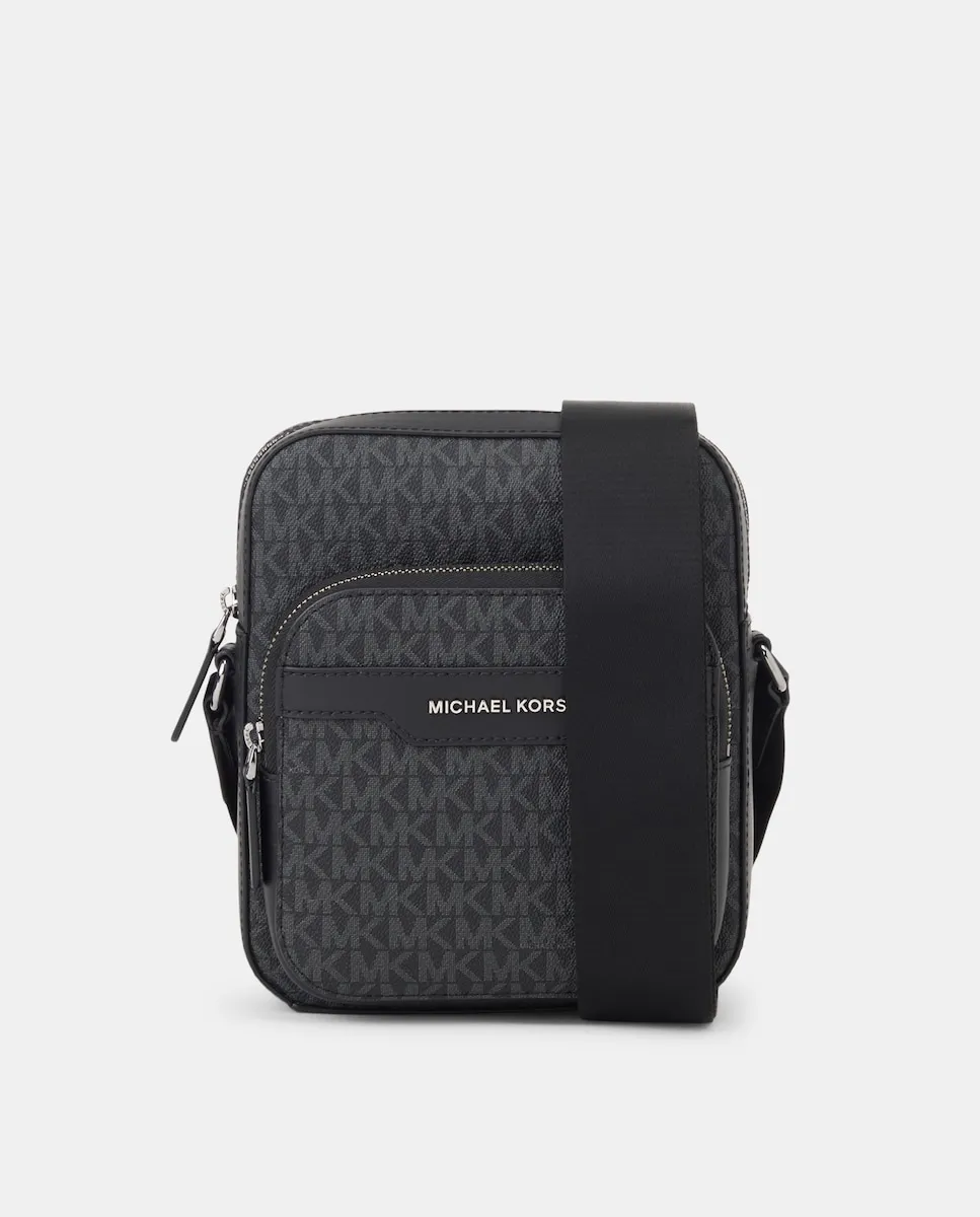 Мужская сумка через плечо с логотипами и двойным отделением Michael Kors, черный
Мужская сумка через плечо с логотипами и двойным отделением Michael Kors, черный