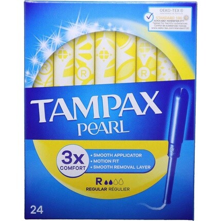 Тампоны Tampax Pearl Regular с аппликатором, 24 шт.
Тампоны Tampax Pearl Regular с аппликатором, 24 шт.
