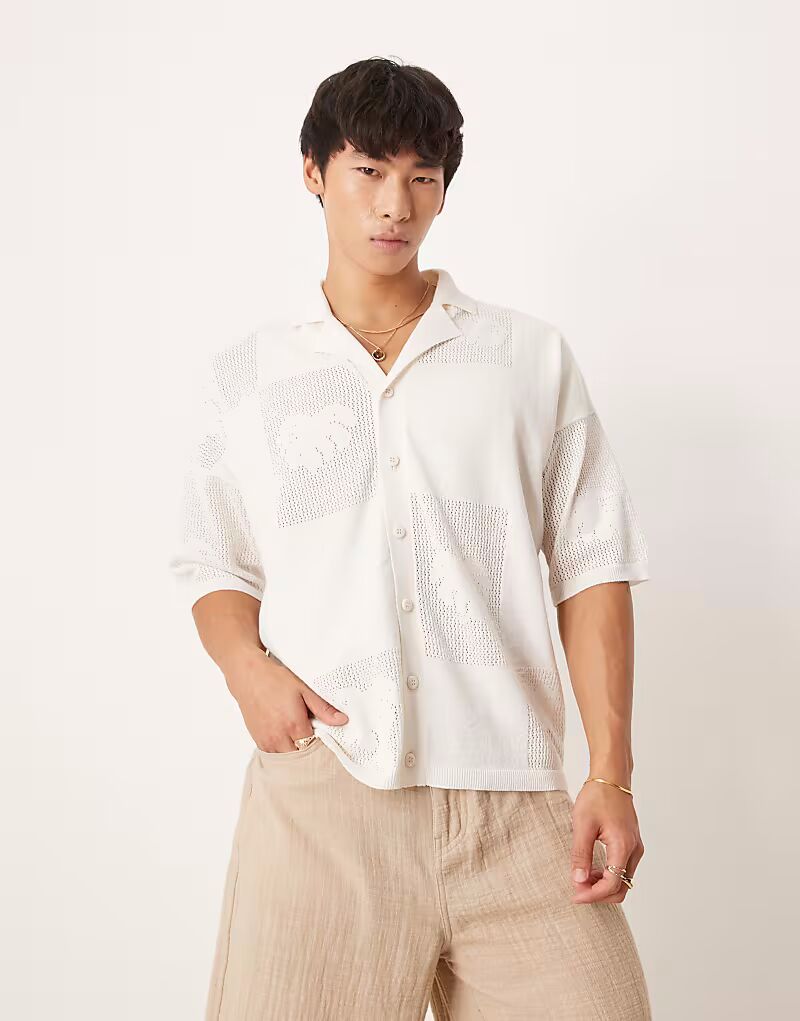 Свободный трикотажный поло с цветочным принтом и пуговицами кремового цвета Asos Design, Бежевый, Свободный трикотажный поло с цветочным принтом и пуговицами кремового цвета Asos Design
Свободный трикотажный поло с цветочным принтом и пуговицами кремового цвета Asos Design, Бежевый, Свободный трикотажный поло с цветочным принтом и пуговицами кремового цвета Asos Design