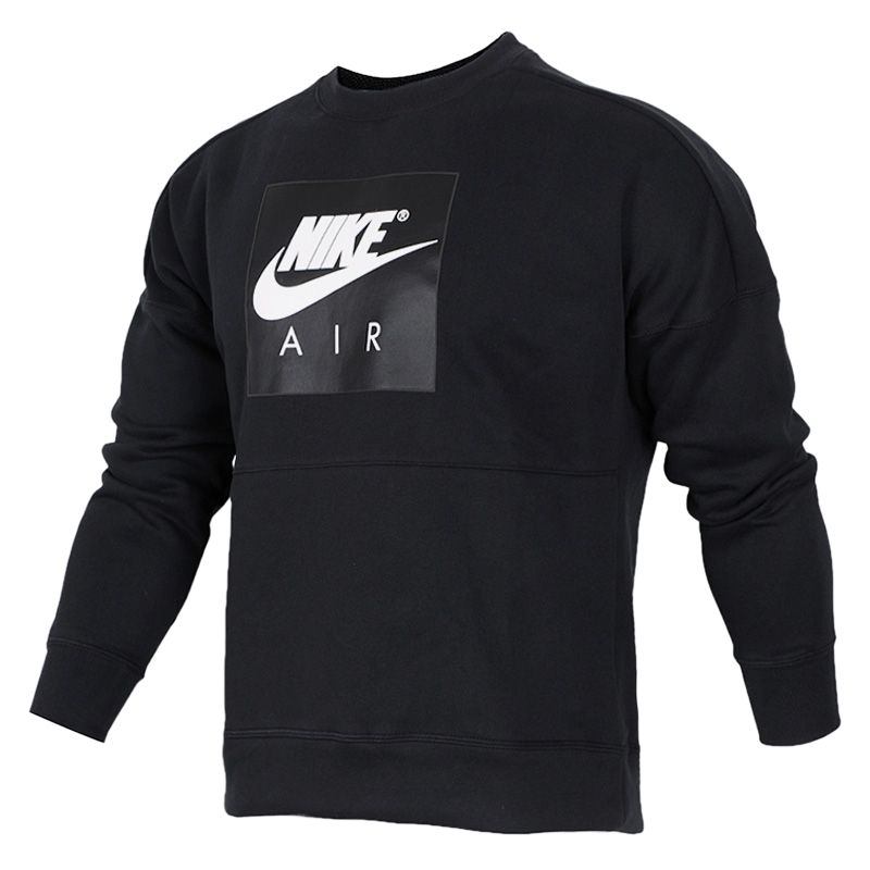 Nike Мужская толстовка Air Sweatshirt, черная, с круглым вырезом, средней толщины
Nike Мужская толстовка Air Sweatshirt, черная, с круглым вырезом, средней толщины