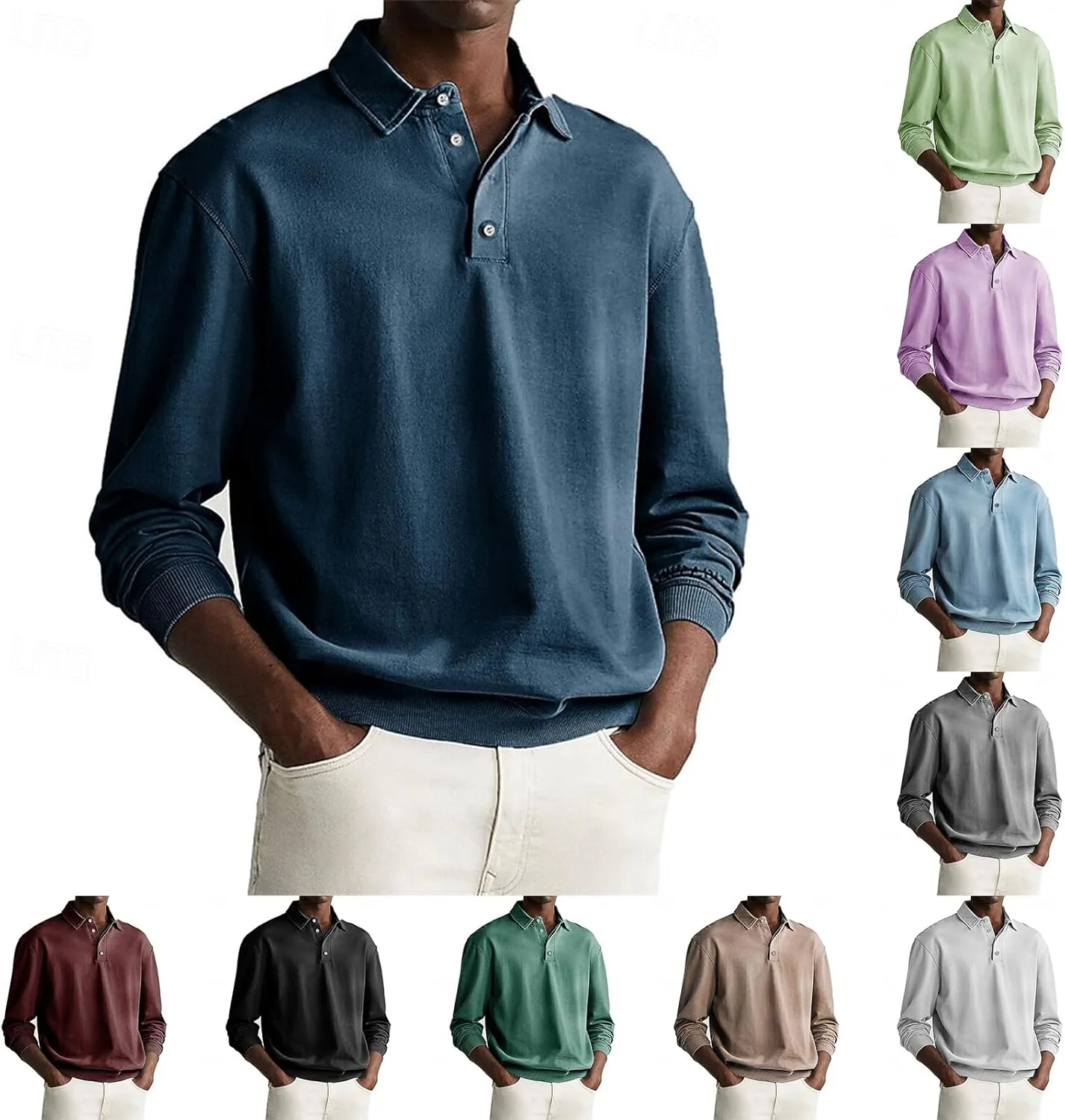 Длинная поло с длинным рукавом для мужчин, легкая и комфортная eoeioa
Длинная поло с длинным рукавом для мужчин, легкая и комфортная eoeioa