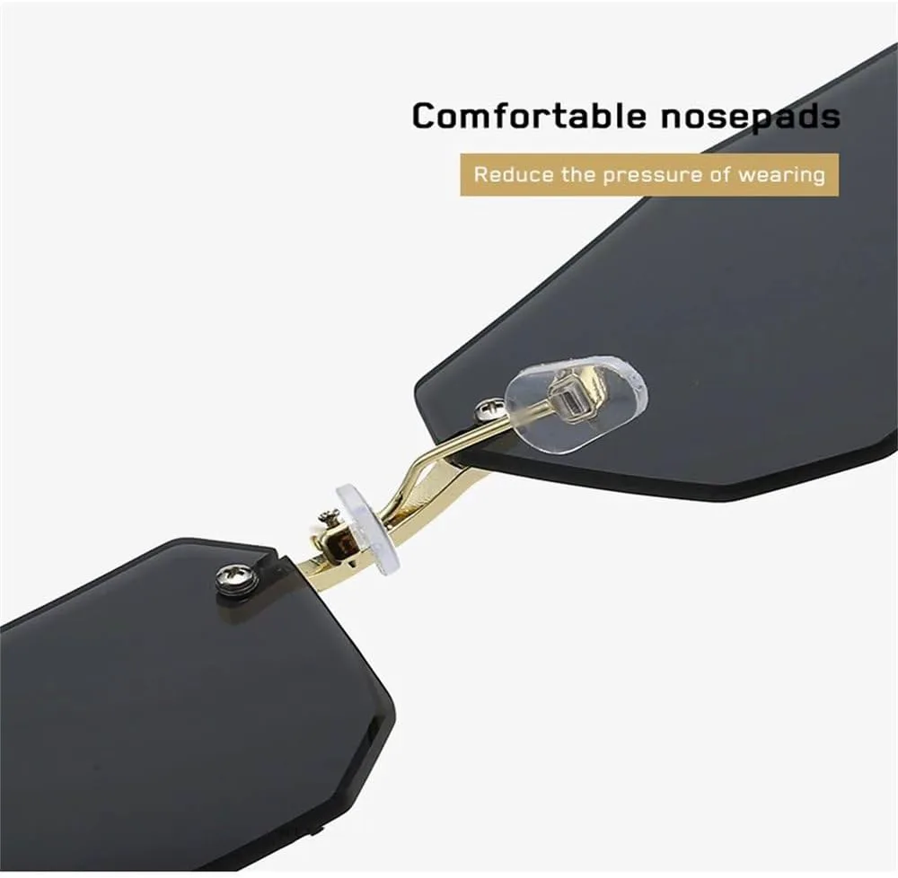 Мужские солнцезащитные очки без оправы из сплава, женские солнцезащитные очки без оправы с градиентным переходом, модные ретро-очки с многоугольным оправой KTUCN, 03
Мужские солнцезащитные очки без оправы из сплава, женские солнцезащитные очки без оправы с градиентным переходом, модные ретро-очки с многоугольным оправой KTUCN, 03