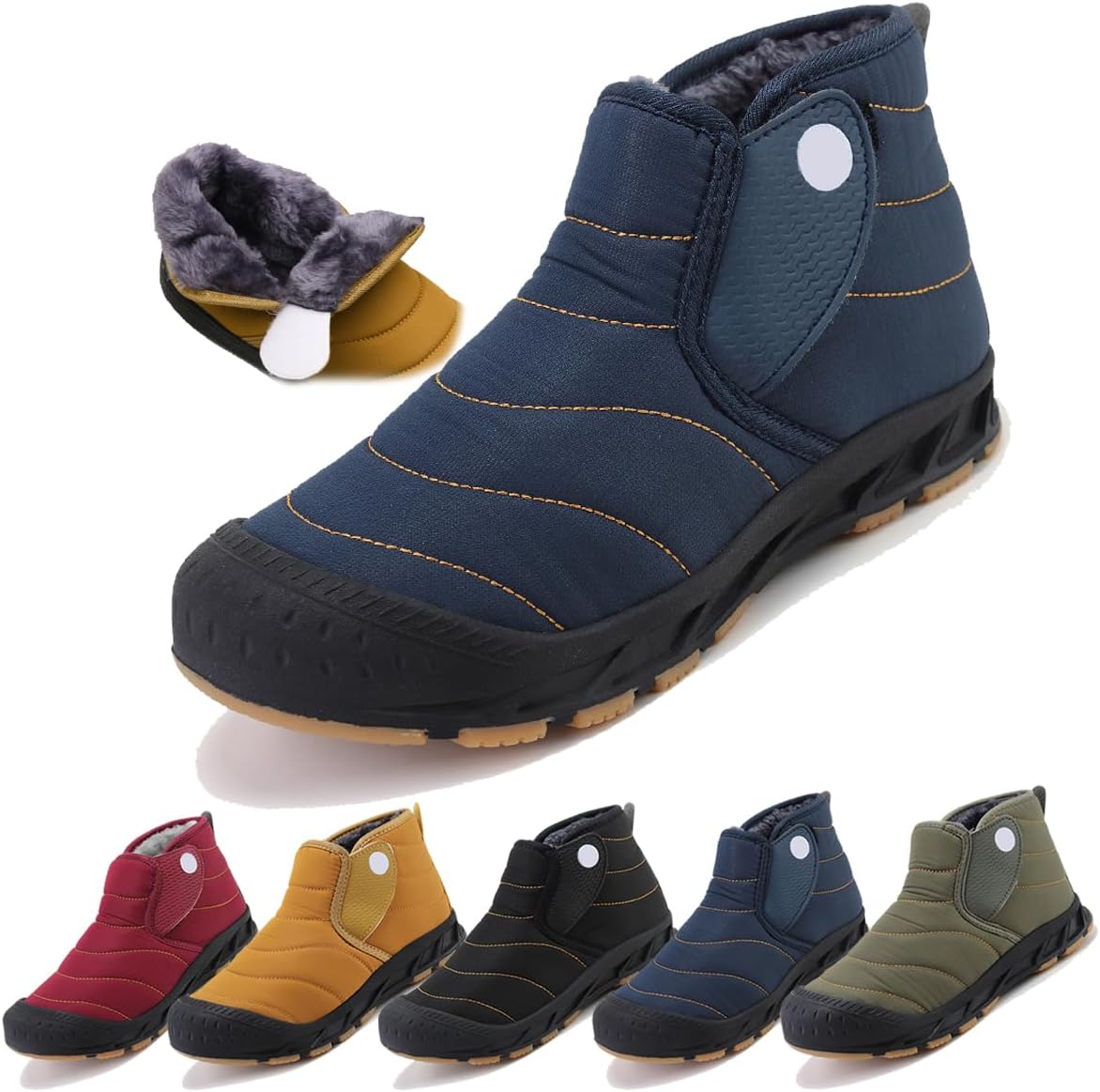 Зимние ботинки для женщин и мужчин с молнией, с теплым мехом, на выход, короткие снежные ботинки, противоскользящие, водонепроницаемые, удобные для улицы Generic, синий
Зимние ботинки для женщин и мужчин с молнией, с теплым мехом, на выход, короткие снежные ботинки, противоскользящие, водонепроницаемые, удобные для улицы Generic, синий