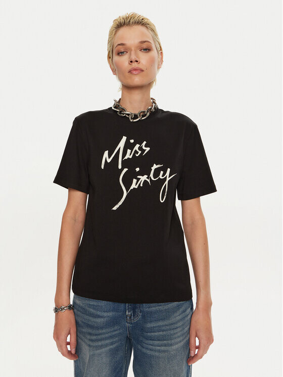 Футболка стандартного кроя Miss Sixty, черный
Футболка стандартного кроя Miss Sixty, черный