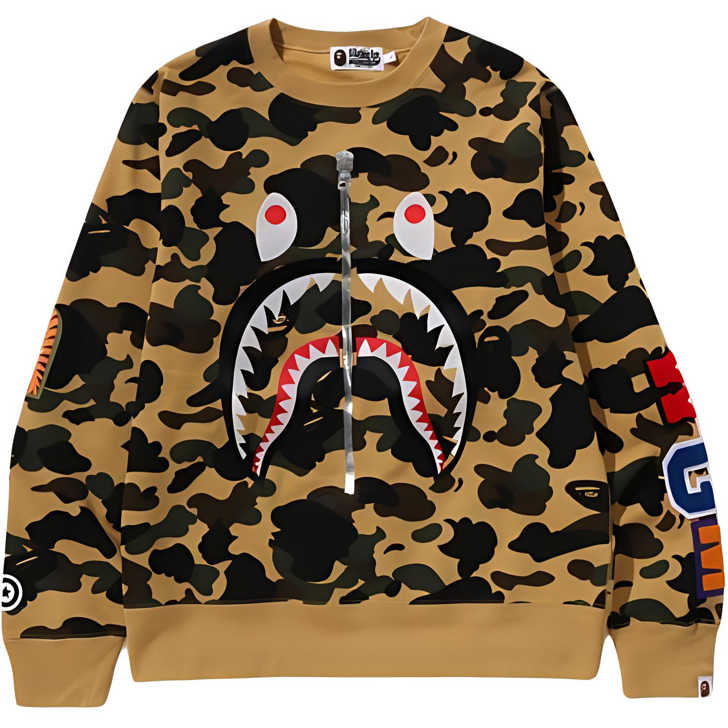 Bape 1st Camo Shark толстовка A BATHING APE, желтый
Bape 1st Camo Shark толстовка A BATHING APE, желтый