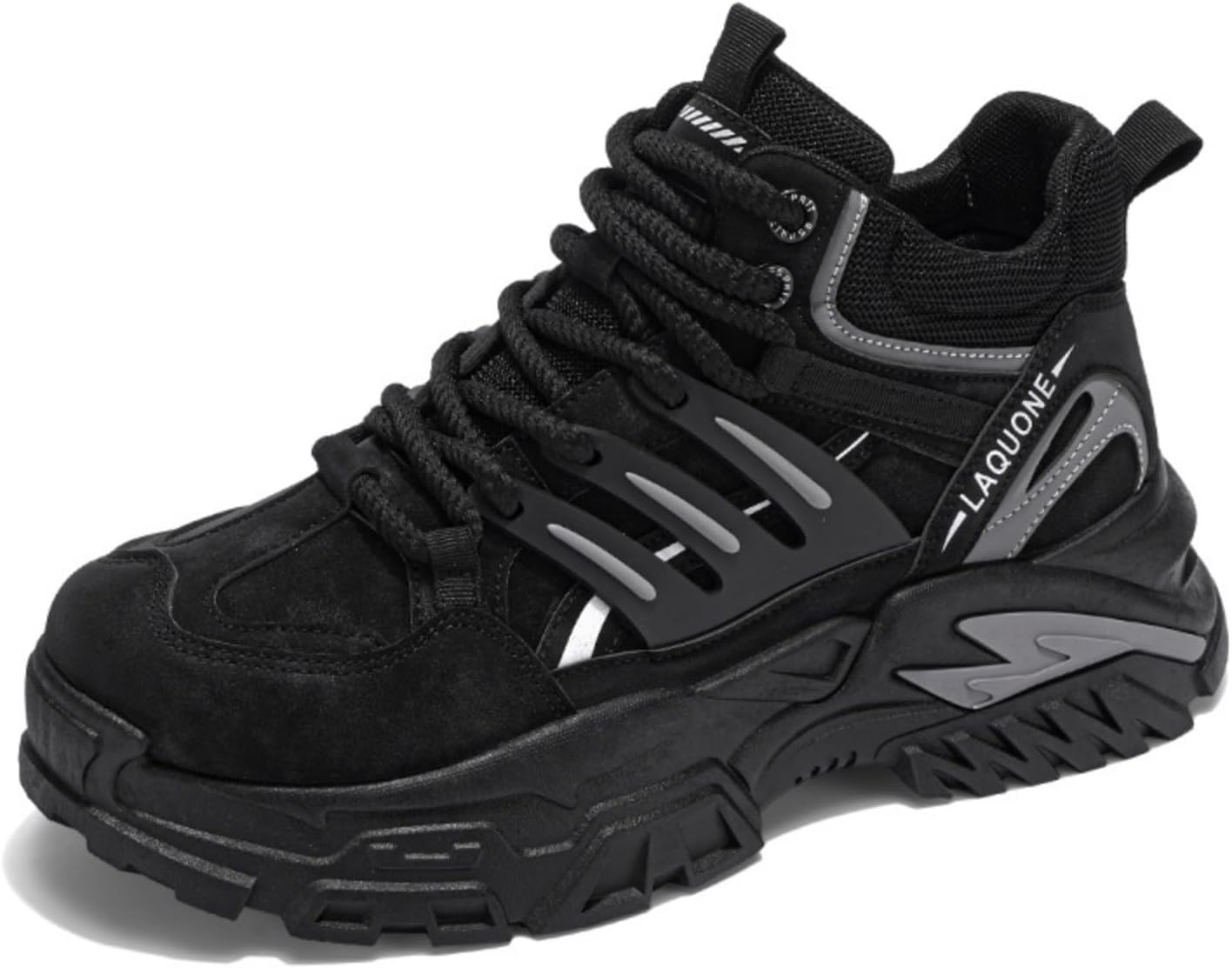 Мужские удобные и стильные высокие кеды из кожи с толстой подошвой, подходящие для прогулок на улице, бега, кемпинга и на все сезоны. Мужские обувь на шнуровке Houdbdol, черный
Мужские удобные и стильные высокие кеды из кожи с толстой подошвой, подходящие для прогулок на улице, бега, кемпинга и на все сезоны. Мужские обувь на шнуровке Houdbdol, черный