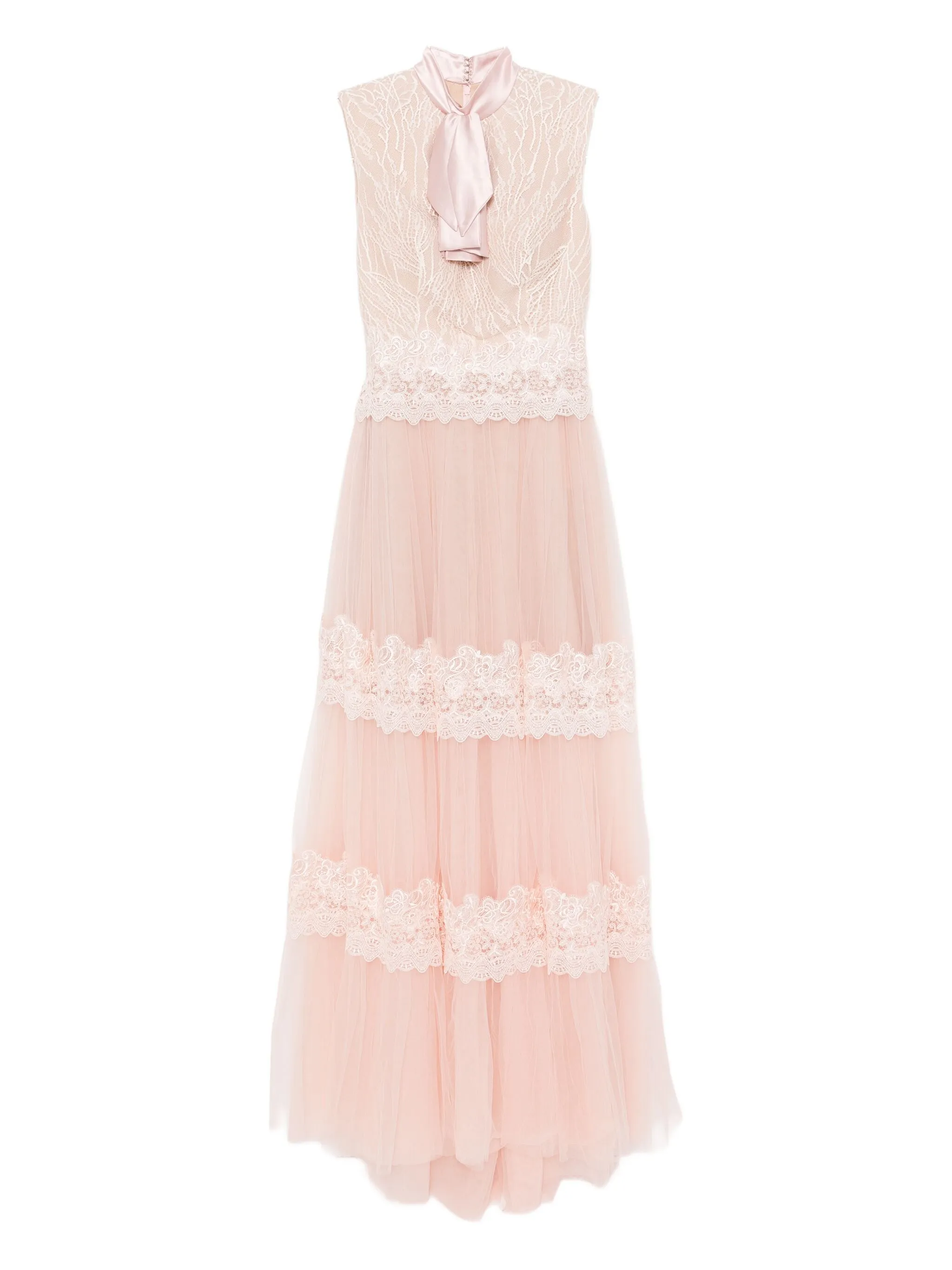 Кружевное платье с бантом Saiid Kobeisy, розовый
Кружевное платье с бантом Saiid Kobeisy, розовый