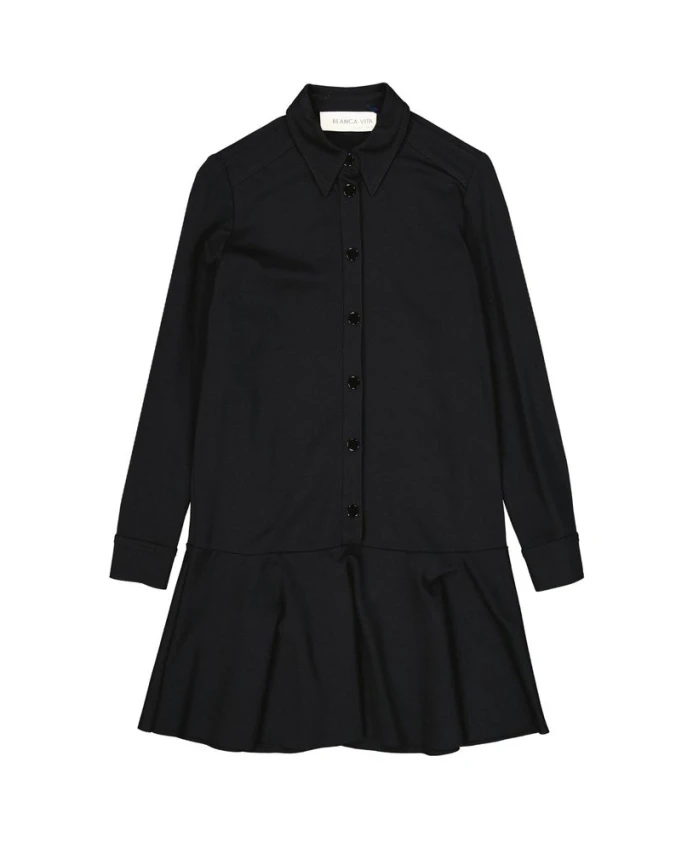 Мини-Платье-Рубашка Blanca Vita, черный
Мини-Платье-Рубашка Blanca Vita, черный