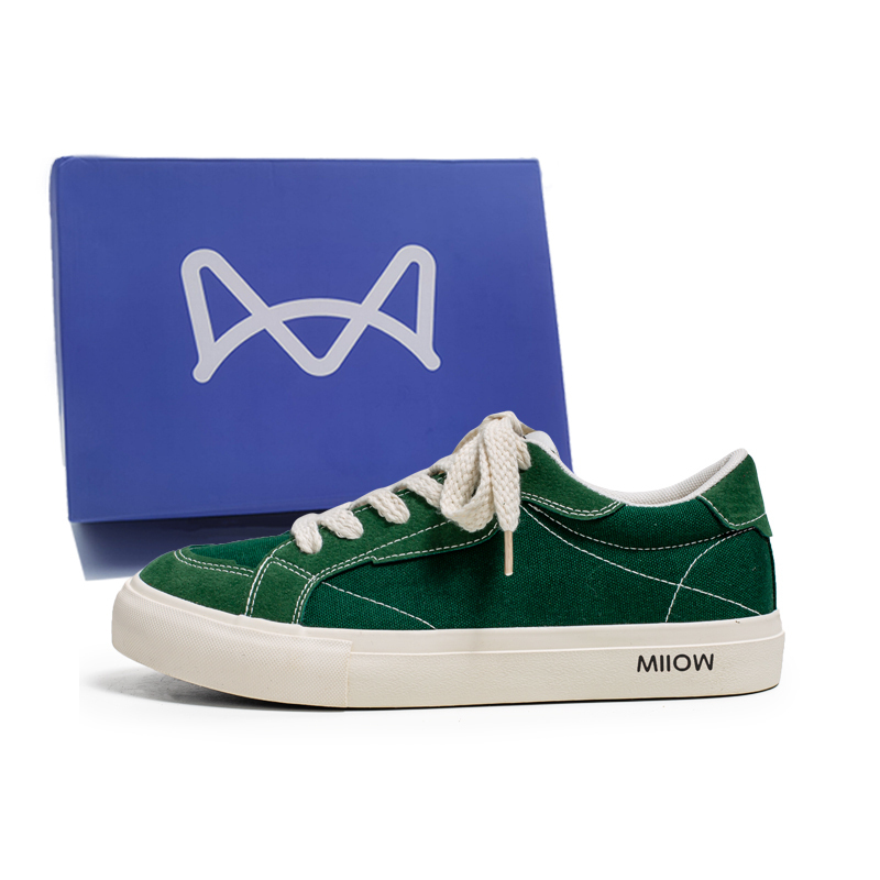 MIIOW Антискользящие износостойкие низкие скейтерские кроссовки мужские - зеленая коробка, цвет Green Box
MIIOW Антискользящие износостойкие низкие скейтерские кроссовки мужские - зеленая коробка, цвет Green Box