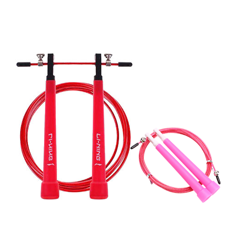 Скакалка для скоростных тренировок материал троса pvc стальной трос, материал рукоятки pvc для учеников LINING, розовый
Скакалка для скоростных тренировок материал троса pvc стальной трос, материал рукоятки pvc для учеников LINING, розовый