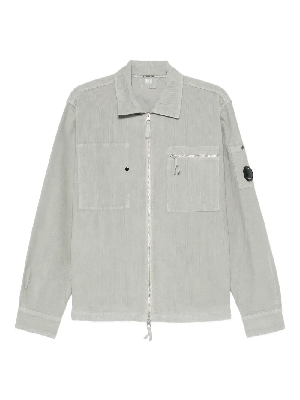 Рубашка с застежкой-молнией и накладными карманами C.P. Company, зеленый
Рубашка с застежкой-молнией и накладными карманами C.P. Company, зеленый
