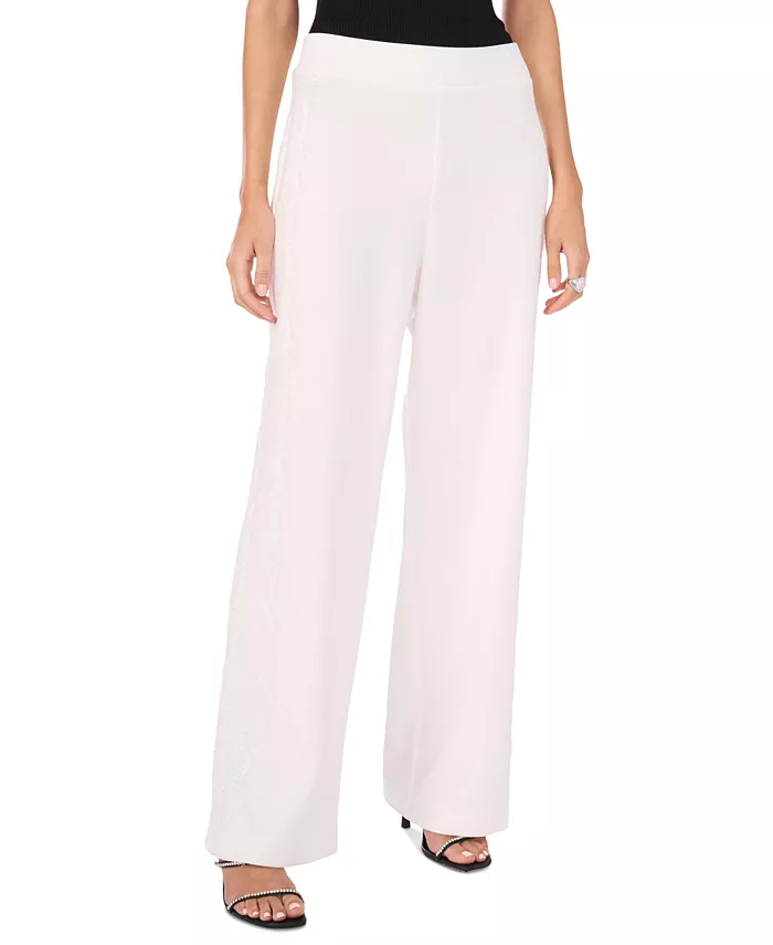 Женские эластичные брюки на резинке с кружевной отделкой Ponte Vince Camuto, белый
Женские эластичные брюки на резинке с кружевной отделкой Ponte Vince Camuto, белый