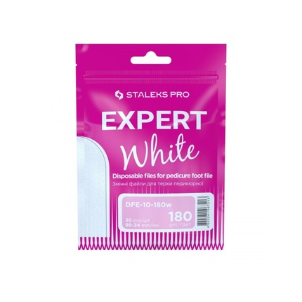 Сменные пилочки для педикюра Pro White, зернистость 180, Expert 10 Staleks
Сменные пилочки для педикюра Pro White, зернистость 180, Expert 10 Staleks
