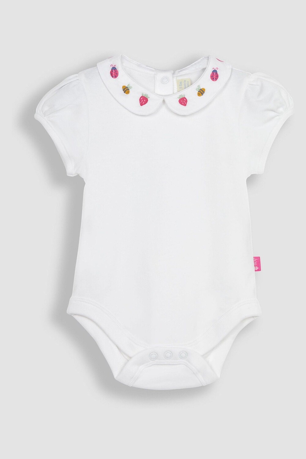 Боди с вышитым воротником Jojo Maman Bébé, белый
Боди с вышитым воротником Jojo Maman Bébé, белый