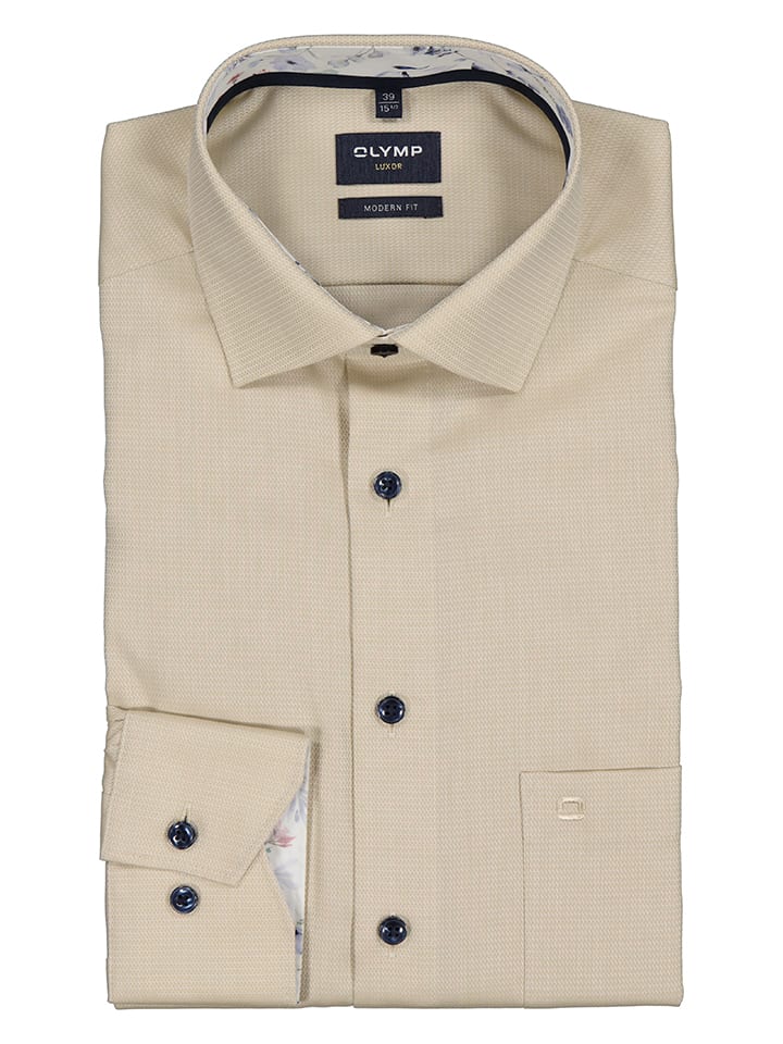 Рубашка OLYMP, бежевый 
Рубашка OLYMP, бежевый
