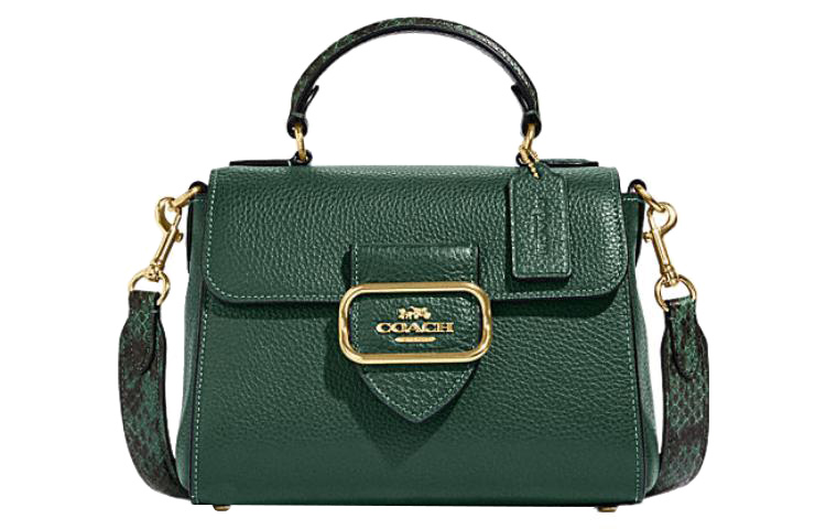 COACH Кожаная сумка через плечо маленькая женская темно-зеленая
COACH Кожаная сумка через плечо маленькая женская темно-зеленая