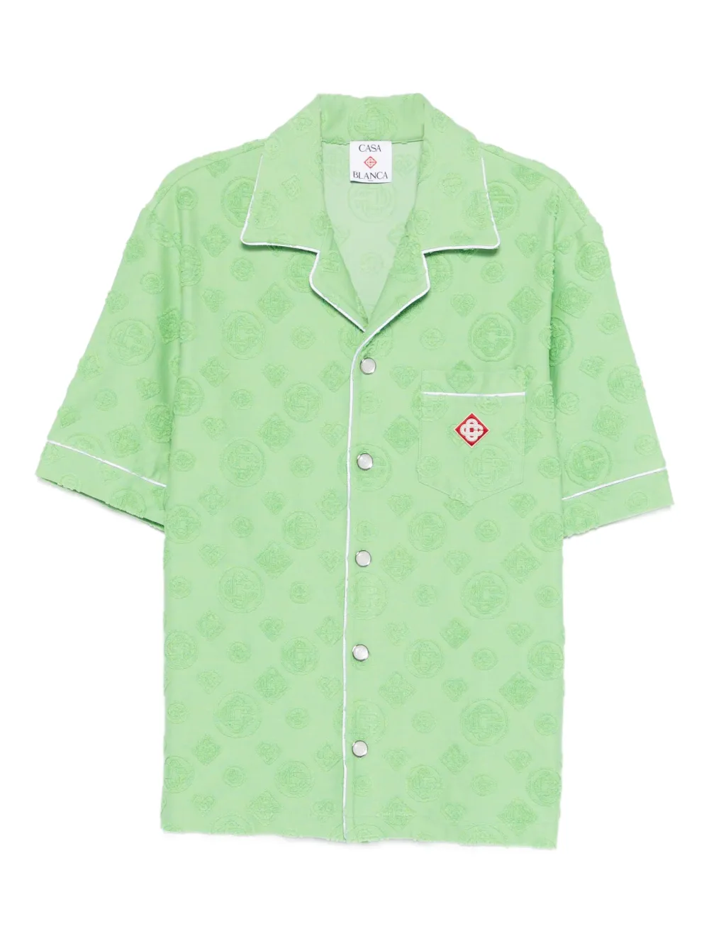 Рубашка с логотипом Casablanca, зеленый
Рубашка с логотипом Casablanca, зеленый