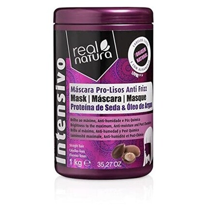 Маска для волос без соли Smooth Anti-Frizz Argan Real Natura
Маска для волос без соли Smooth Anti-Frizz Argan Real Natura