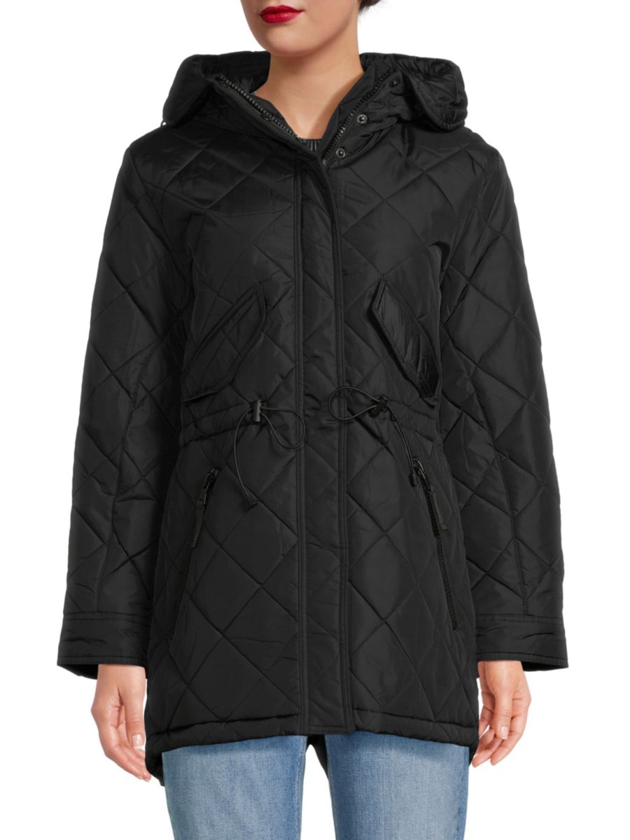 Стеганая куртка с капюшоном S13, черный
Стеганая куртка с капюшоном S13, черный