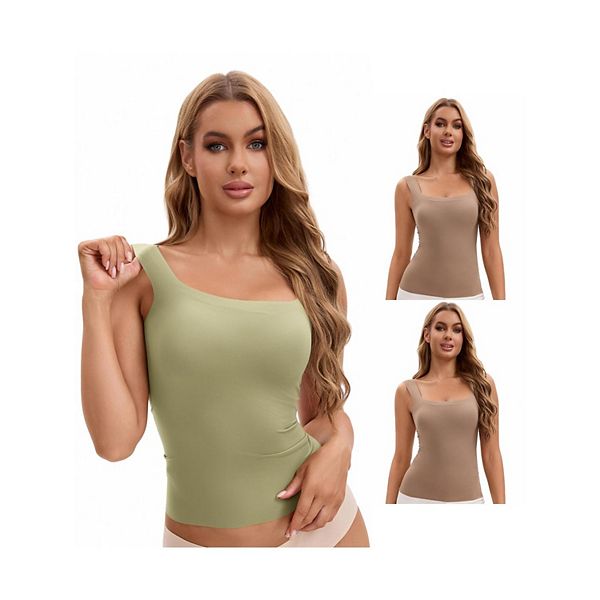 3 упаковки женских маек u-back с встроенным бюстгальтером silky no show Inspire Chic, Coffee Green
3 упаковки женских маек u-back с встроенным бюстгальтером silky no show Inspire Chic, Coffee Green