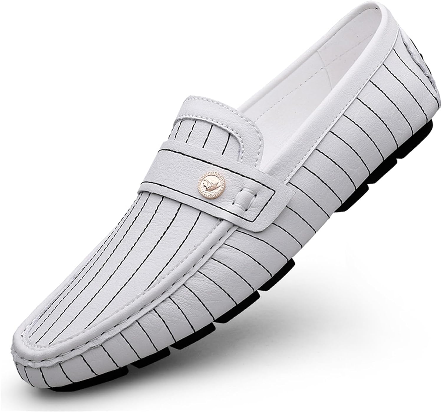 Мужские лоферы, повседневная обувь Slip on Driving Locafers, Penny Loafers, мягкие легкие плоские туфли Boat Shoes с резиновой подошвой Abborora, белый
Мужские лоферы, повседневная обувь Slip on Driving Locafers, Penny Loafers, мягкие легкие плоские туфли Boat Shoes с резиновой подошвой Abborora, белый