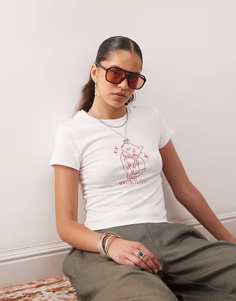 Детская футболка Noisy May с рисунком кота белого цвета, Белый, Детская футболка Noisy May с рисунком кота белого цвета
Детская футболка Noisy May с рисунком кота белого цвета, Белый, Детская футболка Noisy May с рисунком кота белого цвета